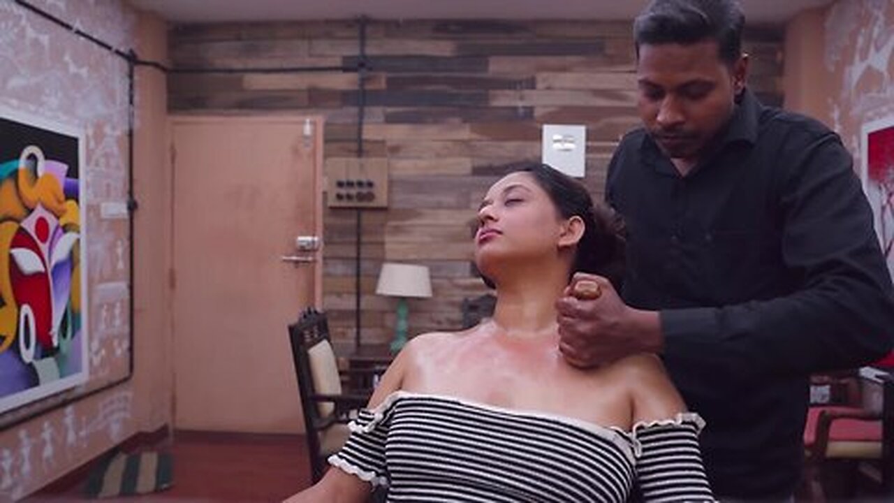 Intense Fire and Hot Oil Shoulder Massage ASMR Indian Massage
