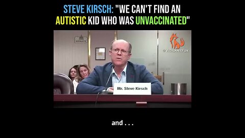 5TEVE KIR5CH, ' WE CAN'T FIND AN AUTI5TIC PERSON WHO WAS UNVAK5!NATED'