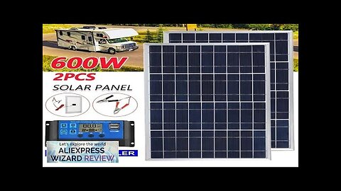 300W Solar Panel Kit Complete 12V Polycrystalline USB Power Portable Outdoor Rechargeable Review