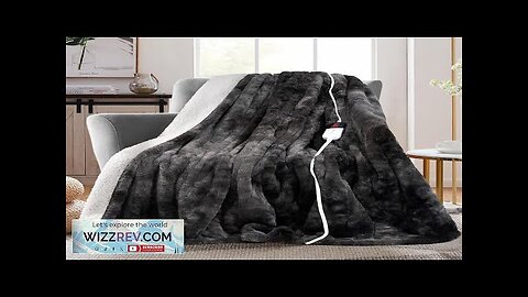 MAXEVE Electric Heated Throw Faux Rabbit Fur Blanket with 6 Heating Levels Review