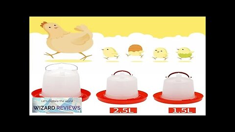 1.5/2.5/4L Chicken Coop Water Dispenser Drinker Rooster Hen Drinking Cups Fountain Farm Review