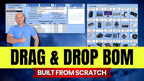 How to Build a Drag & Drop Bill of Materials (BOM) in Excel VBA