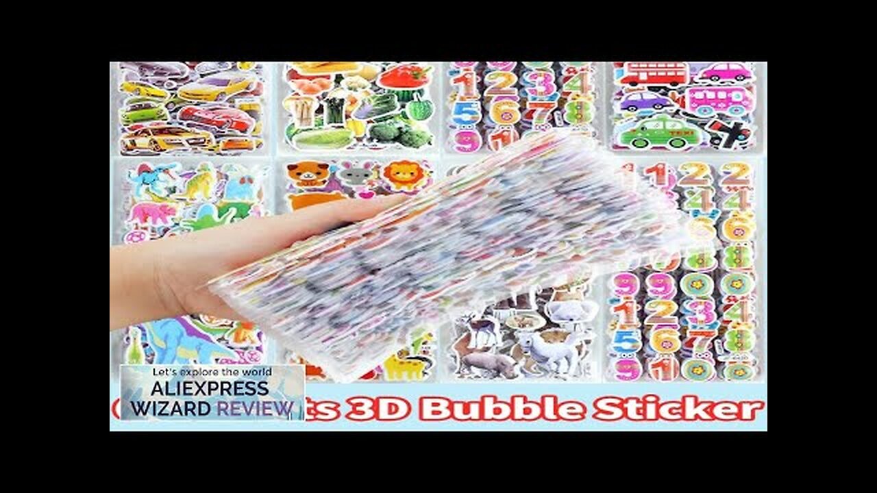 40 60 Different Sheets 3D Stickers for Kids Puffy Children Stickers Boys Review