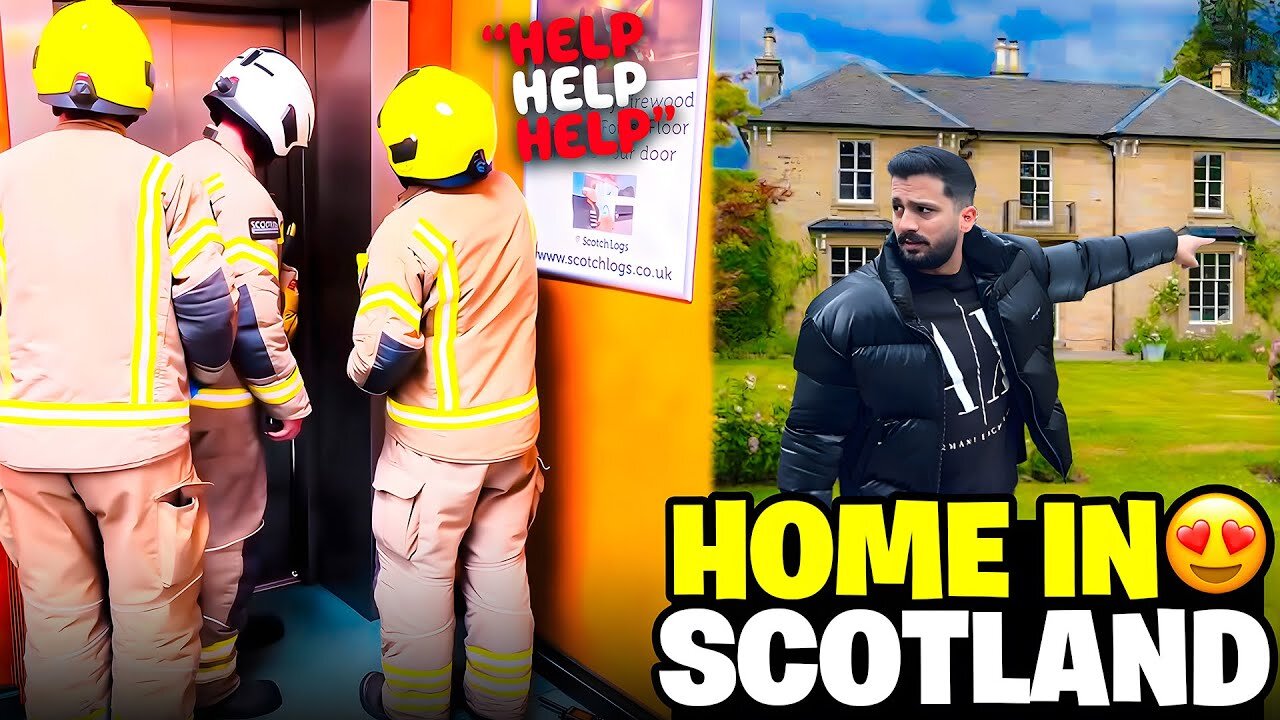 Complete tour of 21 Crore Home in Scotland😱Stuck in Lift Badly😭