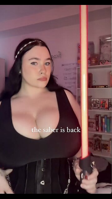 Ari and her light sabers