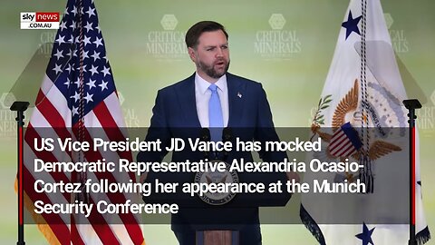 JD Vance bursts out laughing at AOC's 'embarrassing' answers at Munich Security Conference