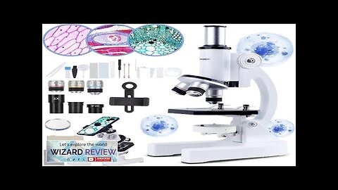 Microscope for Kids 40X-2000X Kids Microscope Kit with Slides Mobile Phone Adapter Review