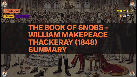 The Book of Snobs - William Makepeace Thackeray (1848) Summary