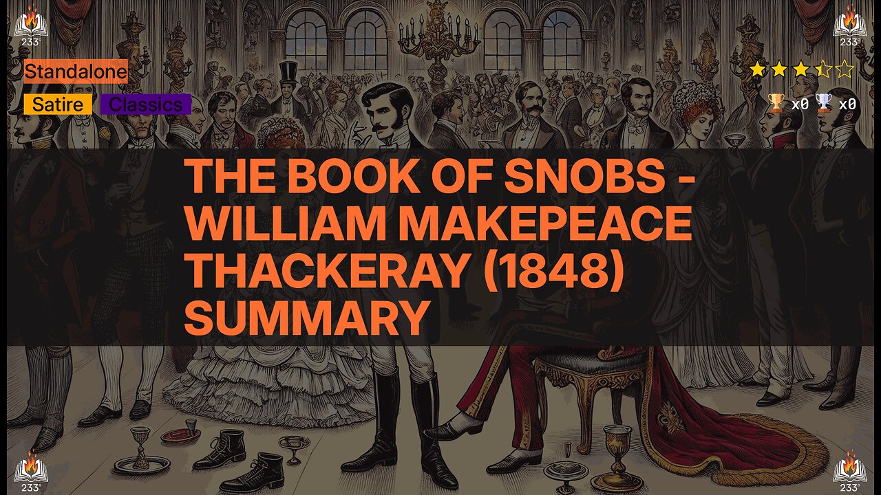 The Book of Snobs - William Makepeace Thackeray (1848) Summary