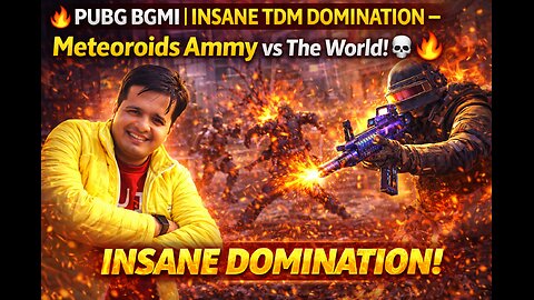 🔥 PUBG BGMI | INSANE TDM DOMINATION – Meteoroids Ammy vs The World! 💀🔥