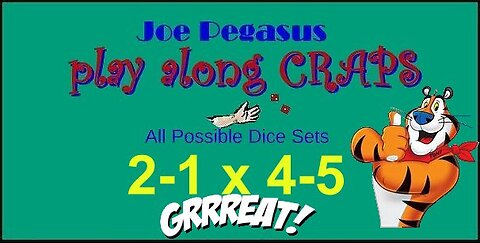 2-1x4-5 PRACTICE Dice Set at Soft Table