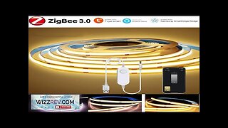 5V USB Tuya Zigbee 3.0 COB LED Strip Light 1m-5m Warm White Review