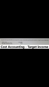 Cost Accounting: Use the following information to compute the number of units