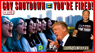 GOVERNMENT SHUTDOWN TRIGGERS POTENTIAL LAYOFFS | CULTURE WARS 10.3.25 2PM