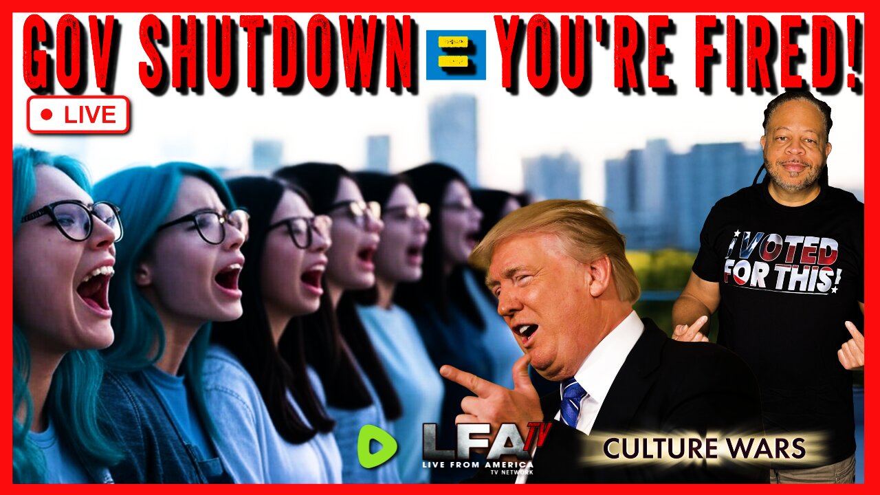 GOVERNMENT SHUTDOWN TRIGGERS POTENTIAL LAYOFFS | CULTURE WARS 10.3.25 2PM