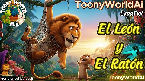 🦁 El León y el Ratón | Cuento Infantil en Español | Historia de Amistad y Bondad | ToonyWorldAi
