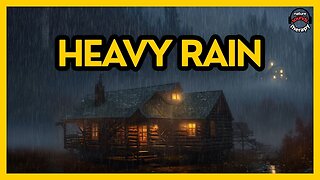 24/7 Heavy Rain • Deep Sleep Rain Sounds • Black Screen Rain Ambience for Relaxation