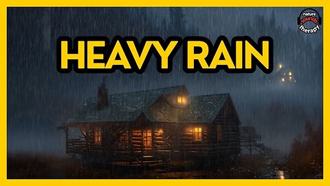24/7 Heavy Rain • Deep Sleep Rain Sounds • Black Screen Rain Ambience for Relaxation