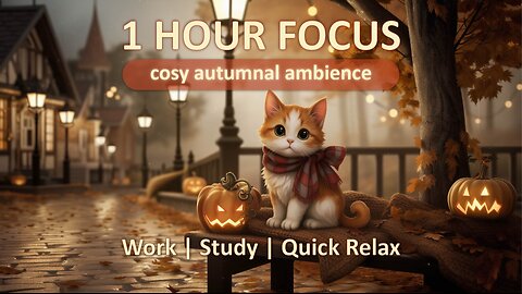 1 Hour Of Ambience For Studying | Rain Sounds For Productivity, Inspiration And Motivation