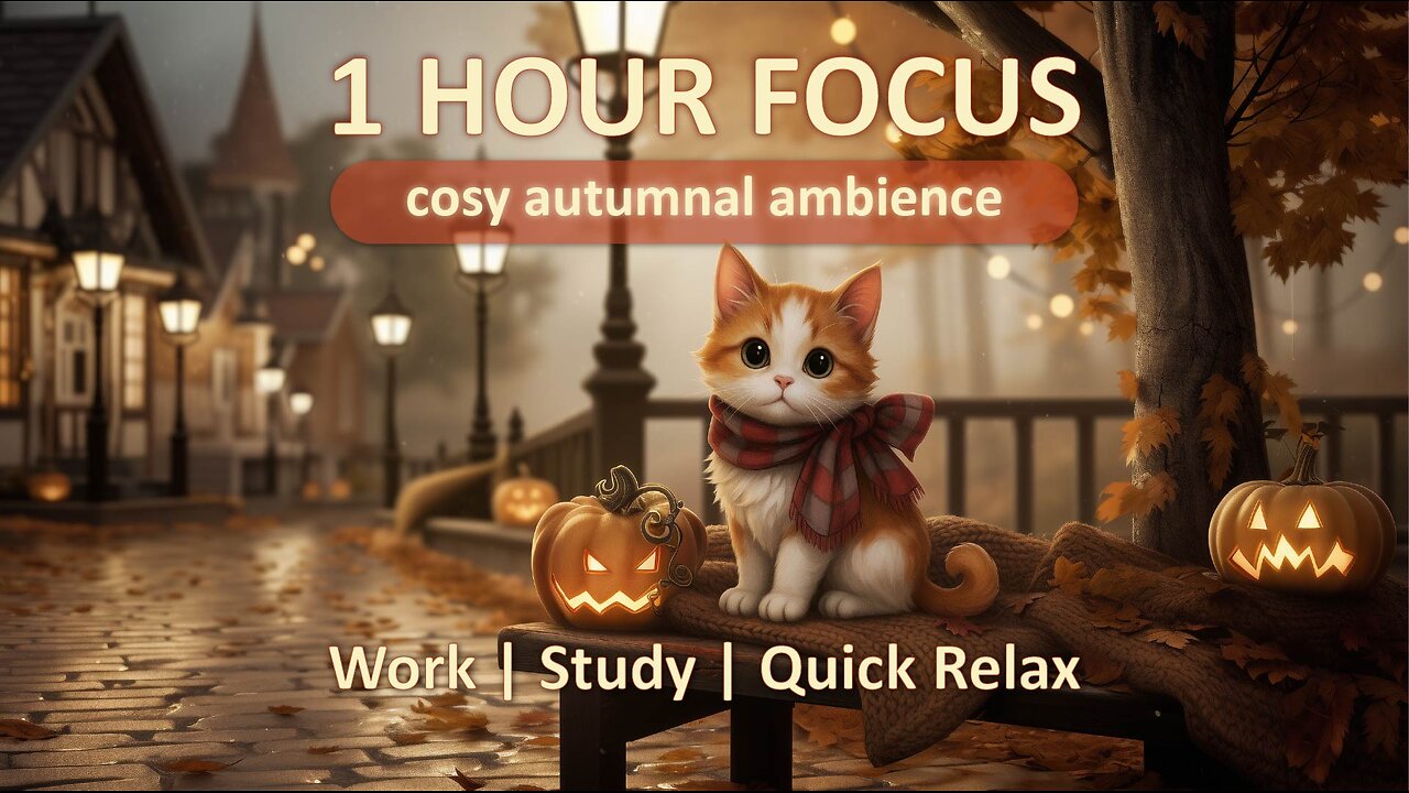 1 Hour Of Ambience For Studying | Rain Sounds For Productivity, Inspiration And Motivation