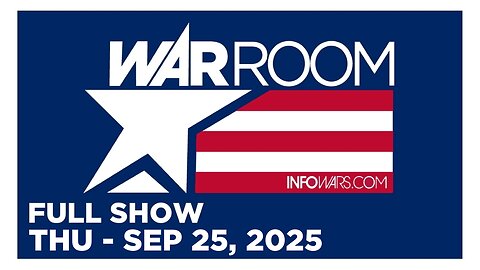 WAR ROOM [FULL] Thursday 9/25/25 • Sec of War Hegseth Orders Urgent Meeting of Hundreds of Generals 