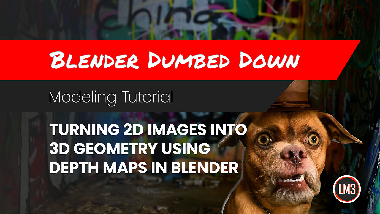 Blender Dumbed Down: 2D Images to 3D Meshes using Depth Maps in Blender #3dcompositing #3d