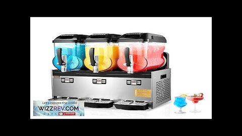 12Lx3 Tank Commercial Slushy Machine Margarita Smoothie Frozen Drink Maker Review