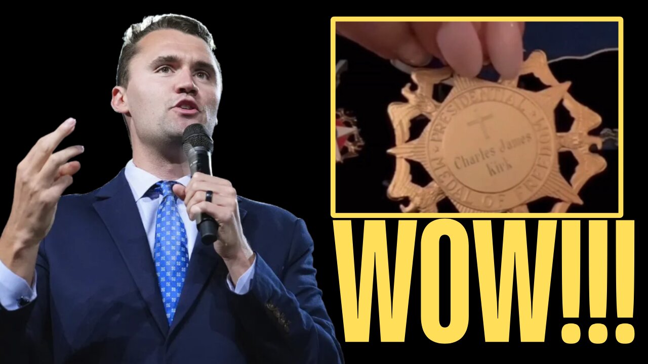INCREDIBLE FIRST: Christian Cross Engraved on Charlie Kirk’s Medal of Freedom!