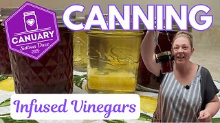 Canning 3 Infused Vinegars: Small Batch Recipes | #Canuary Collaboration with Ball Canning Book