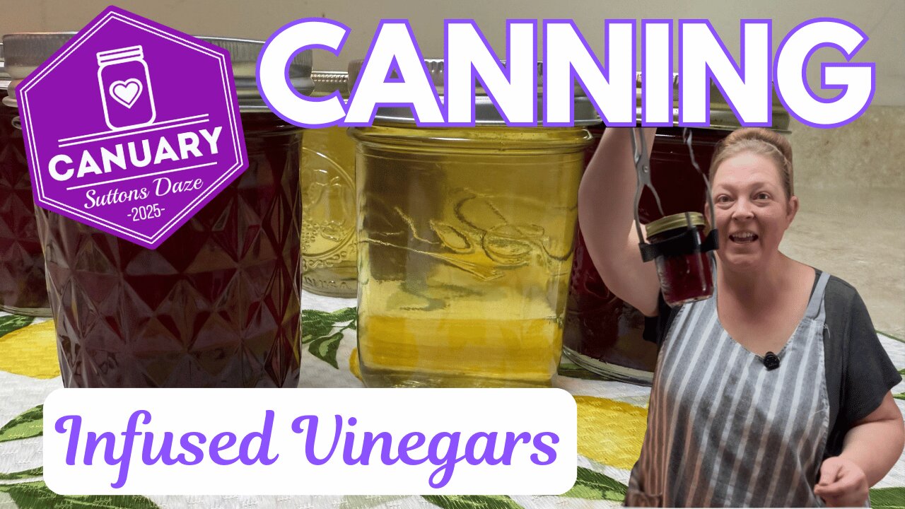 Canning 3 Infused Vinegars: Small Batch Recipes | #Canuary Collaboration with Ball Canning Book