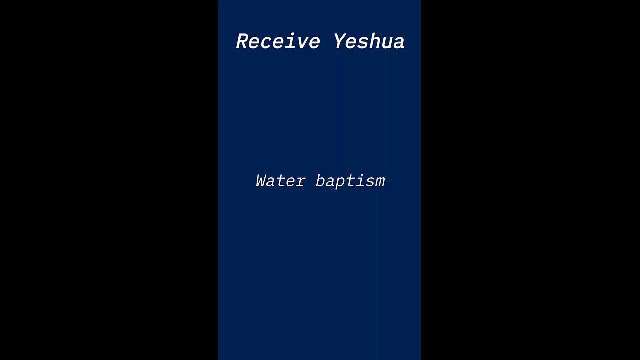 water baptism