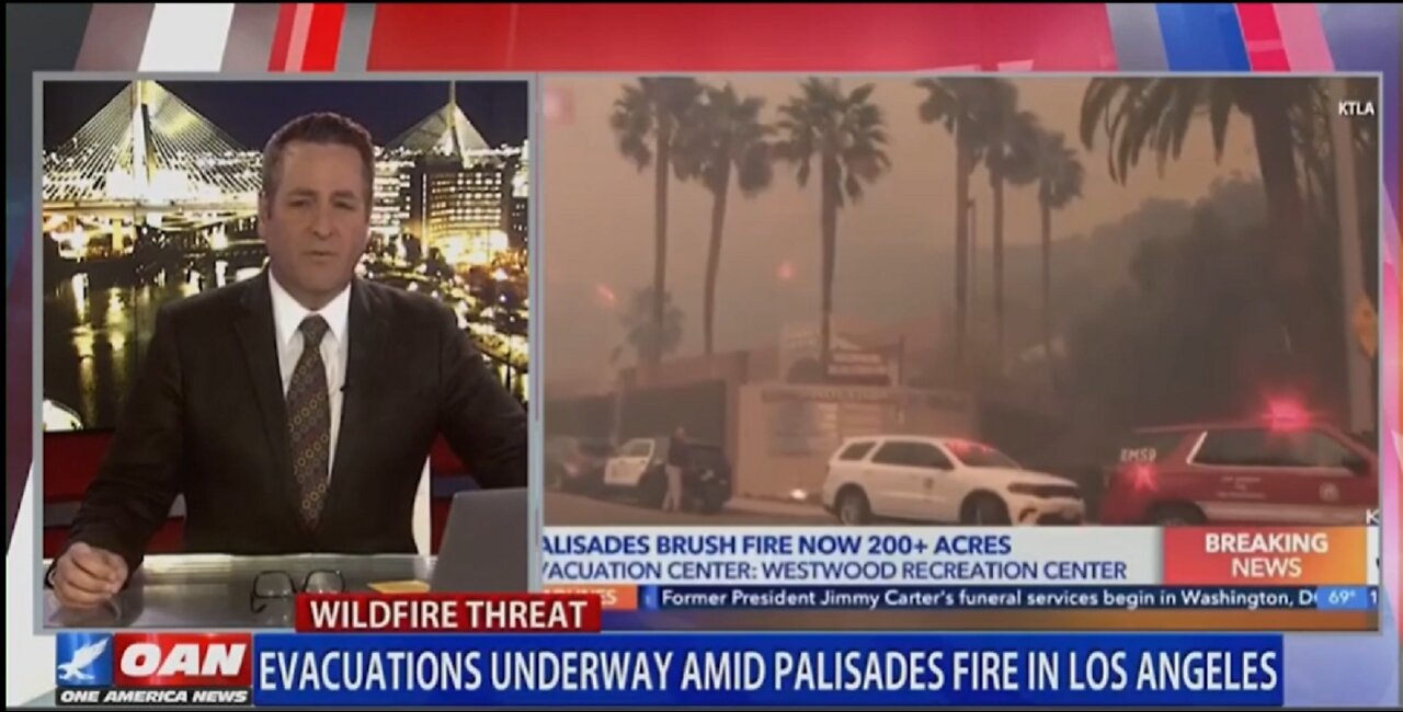 EVACUATIONS UNDERWAY IN PALISADES FIRE