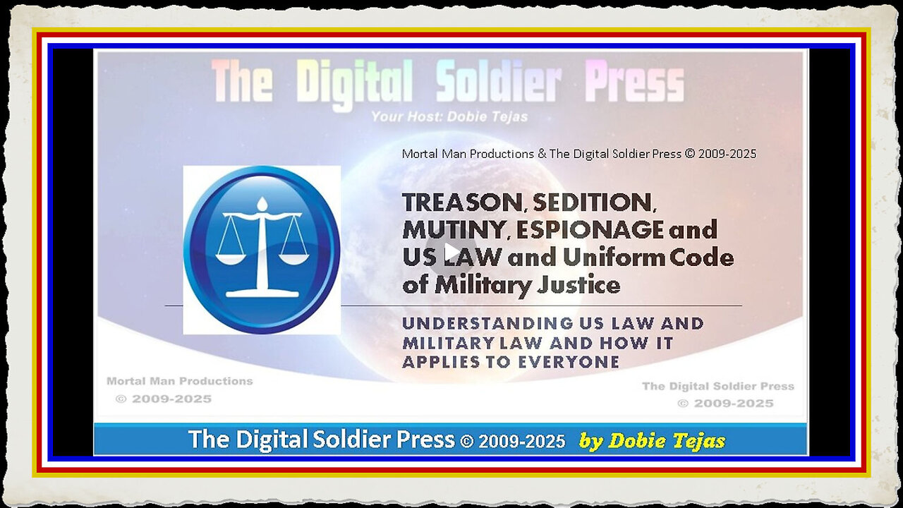 Treason, Sedition, Mutiny, Espionage and US Law and UCMJ