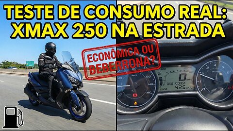 The XMAX 250 consumes a lot of fuel! I did a real test on the road!