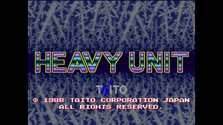 Heavy Unit Arcade Game, Kaneko Taito 1988, Longplay