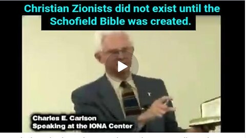 Christian Zionists |Did not Exist |Until The Schofield Bible Was Created [Judeo-Christian Zionism]