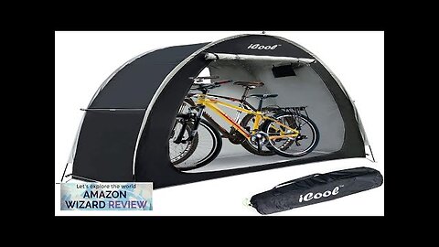 Outdoor Bike Covers Storage Shed Tent 210D Oxford Thick Waterproof Fabric Aluminum Review