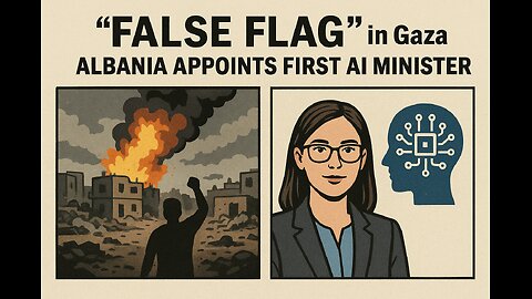 "False Flag" in Gaza, Albania appoints first AI minister.