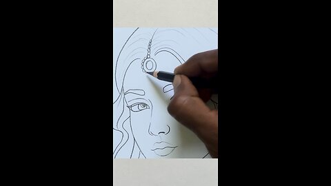 Radha Rani drawing easy