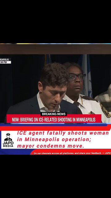 ICE agent fatally shoots woman in Minneapolis operation; mayor condemns move. #ICE #japd