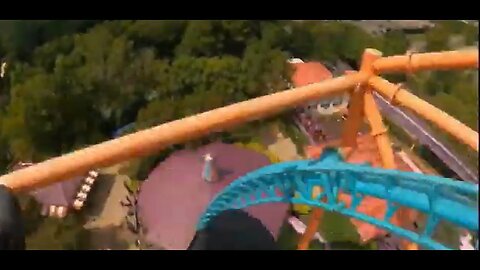 Bush Gardens Williamsburg roller-coaster go pro ride along plus a surprise you will see the drop