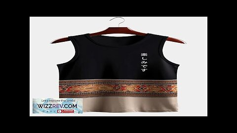 ChArmkpR Mens Ethnic Totem Patchwork Japanese Print Sleeveless Tanks Black M Review