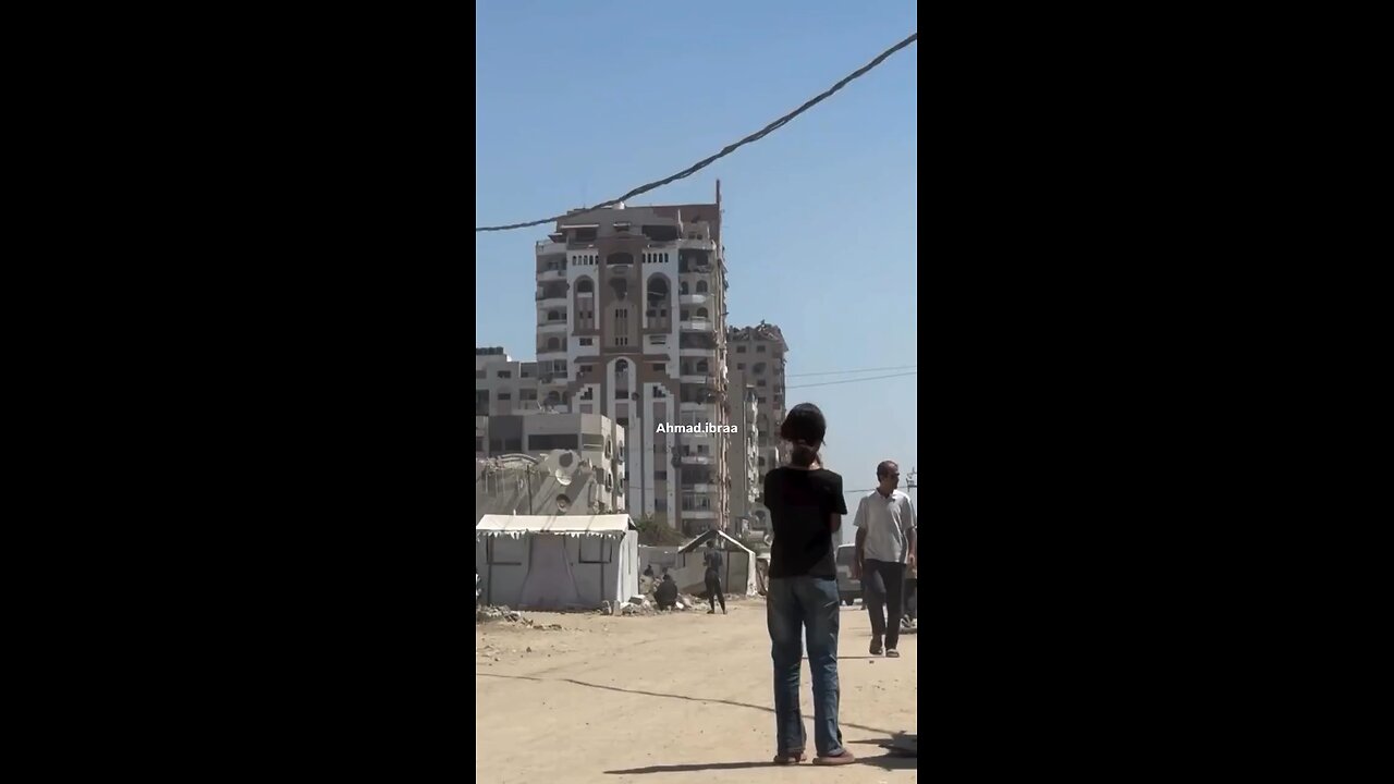 Israel bombing buildings in Gaza