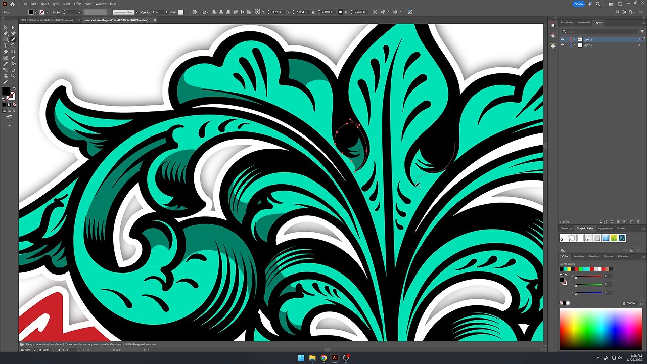 SendCutSend Sticker Design Contest Timelapse Video