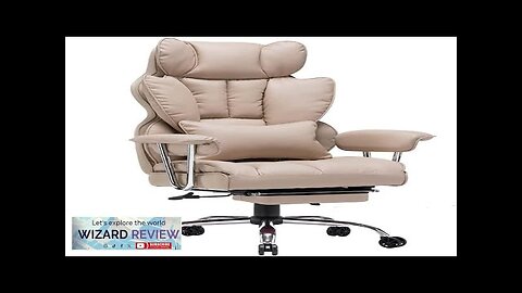 Efomao Desk Office Chair 400LBS Big and Tall Office Chair PU Leather Review