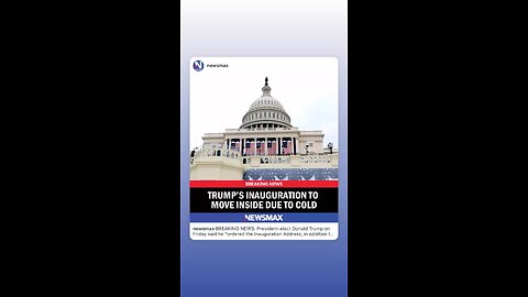 President Trump's Inauguration moved Indoor