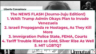Liberty Conspiracy Live 10-15-25! Trump VZ War Plan, ICE in COURT, Tariffs, MIT LGBT?