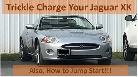 Jaguar XK Trickle Charge Setup For 2007 to 2015 Models - How to Jump Start a Jaguar XK if needed!