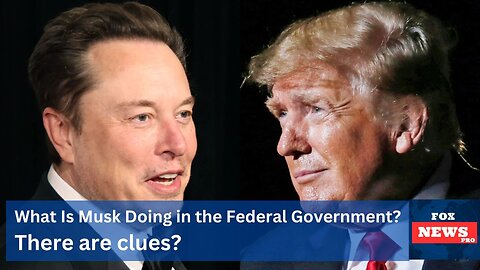 What Is Elon Musk Doing In The Federal Government: There are Clues...