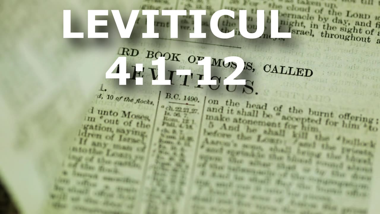 Leviticul 4:1-12 | Itinerar Biblic | Episodul 172